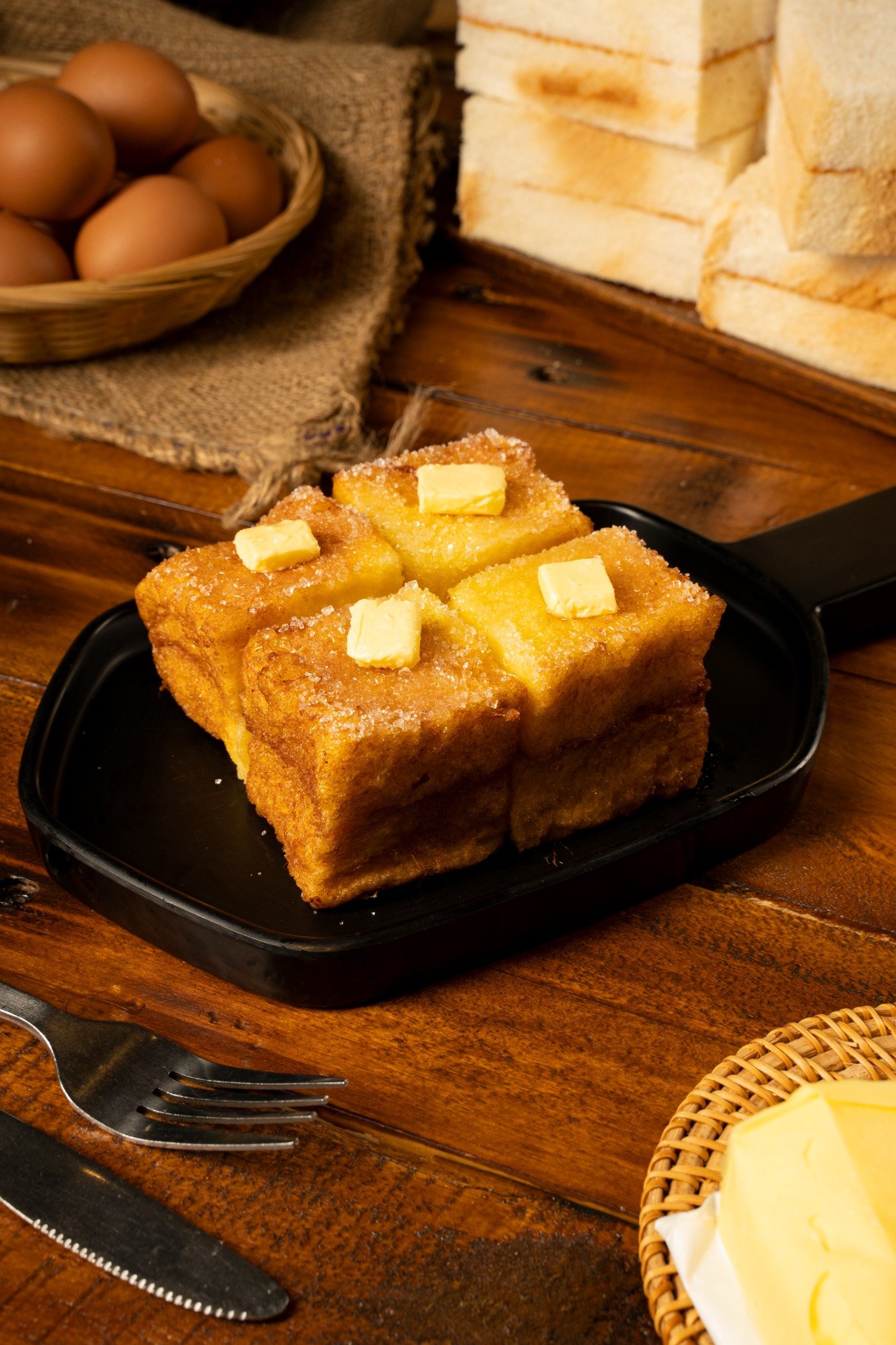 Classic French Toast with butter